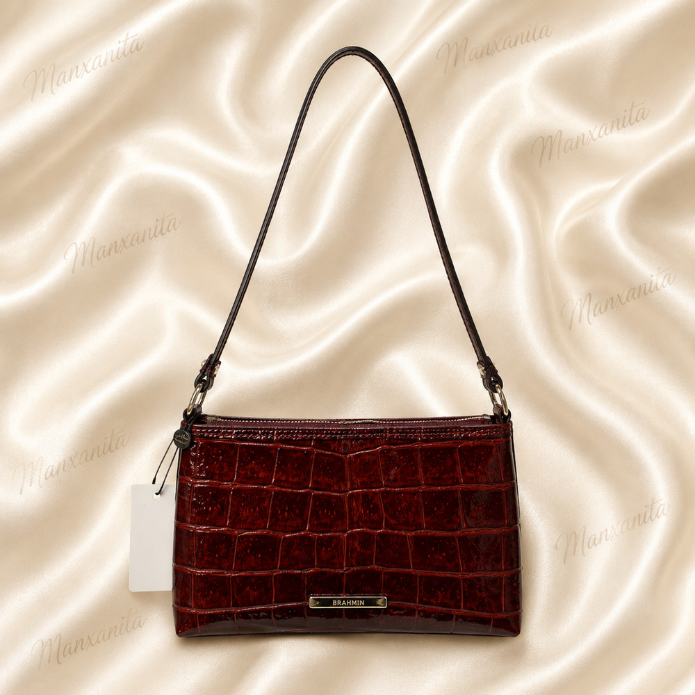 BRAMIN BROWN LEATHER SHOULDER BAG